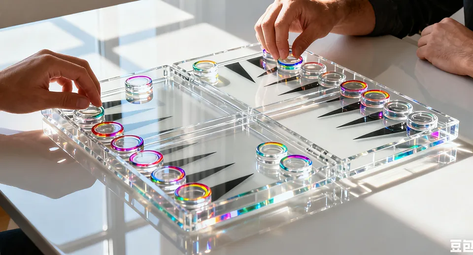  backgammon set acrylic